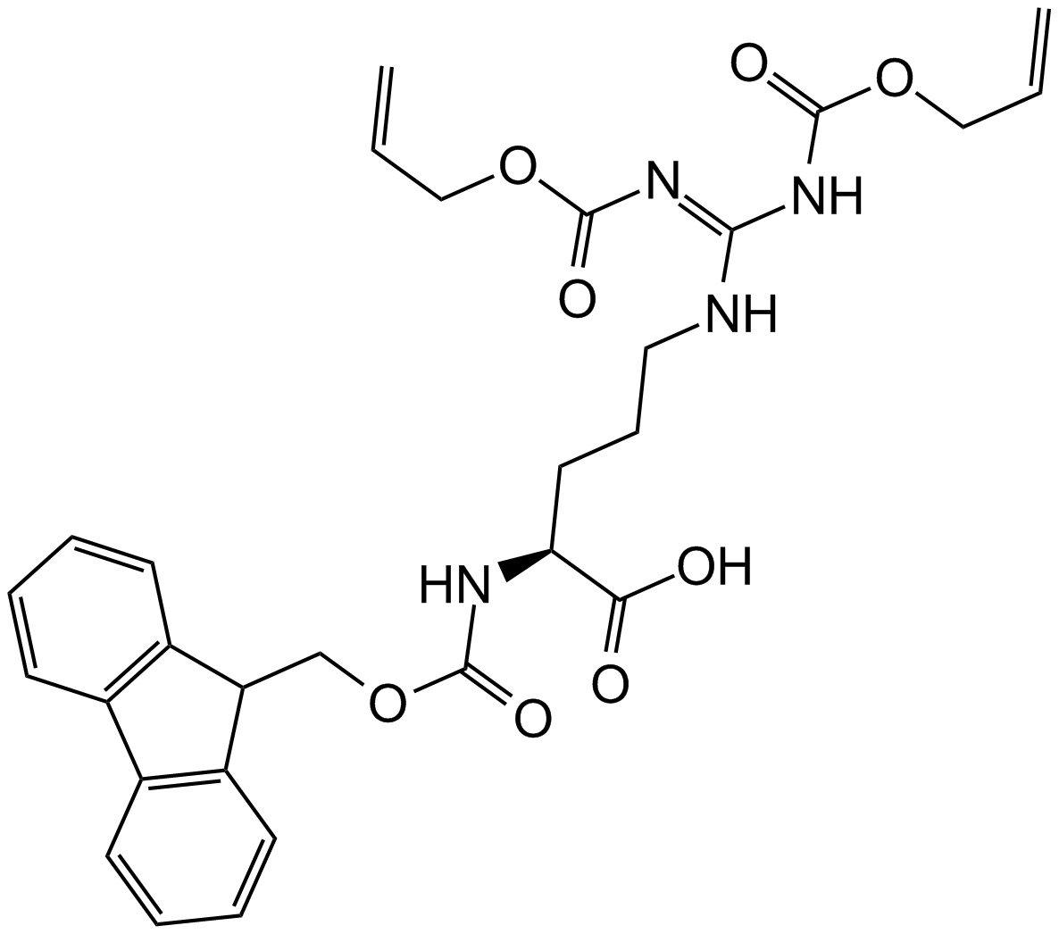 Fmoc-L-Arg(Aloc)2-OH  Chemical Structure