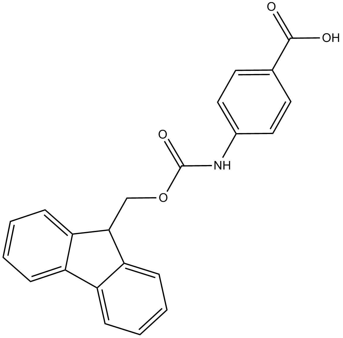 Fmoc-p-amino-benzoic acid,Fmoc-4-Abz-OH Chemical Structure