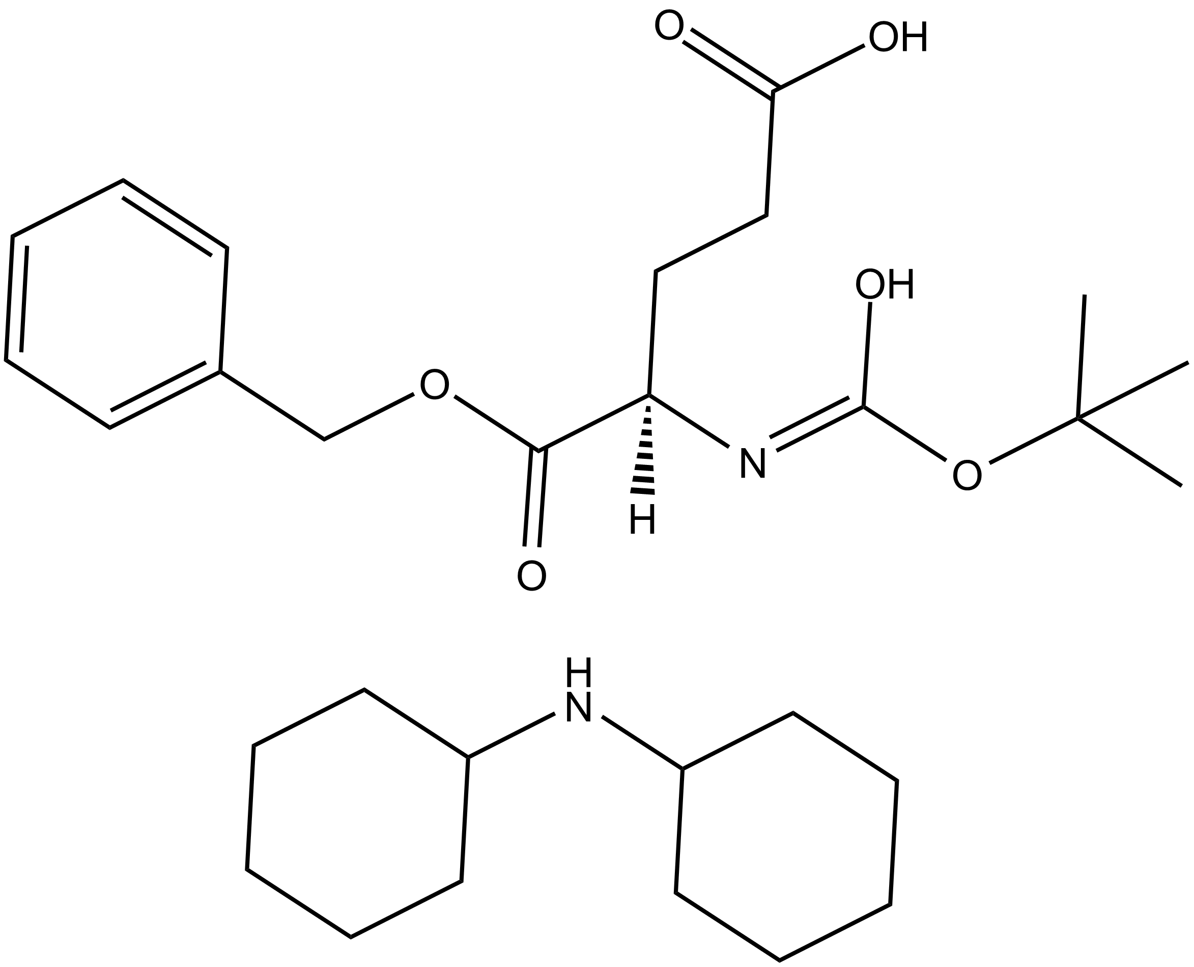 Boc-D-Glu-OBzl.DCHA  Chemical Structure