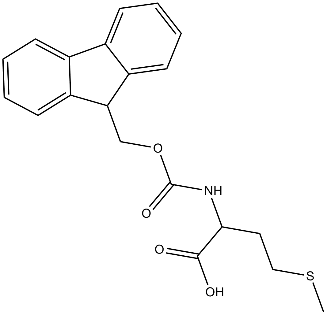 Fmoc-D-Met-OH Chemische Struktur