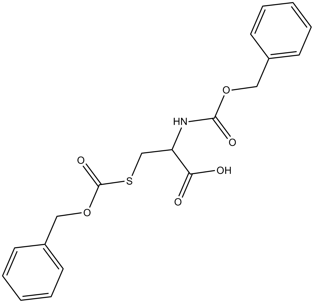 Z-Cys(Z)-OH 化学構造