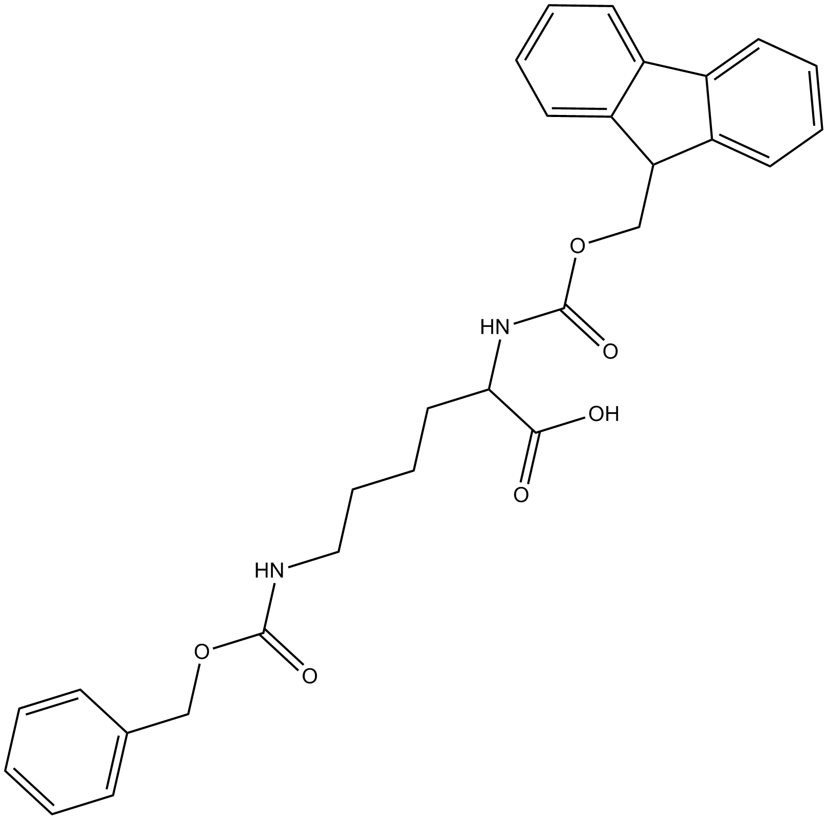 Fmoc-Lys(Z)-OH  Chemical Structure