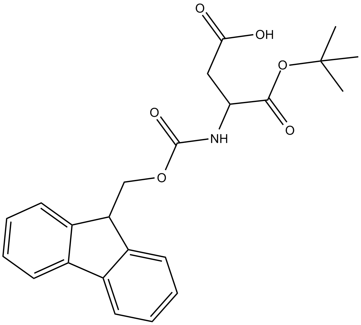 Fmoc-D-Asp-OtBu التركيب الكيميائي