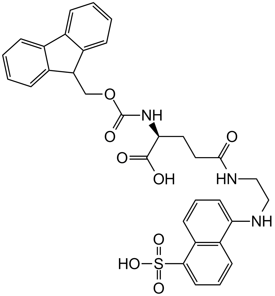 Fmoc-Glu(Edans)-OH  Chemical Structure