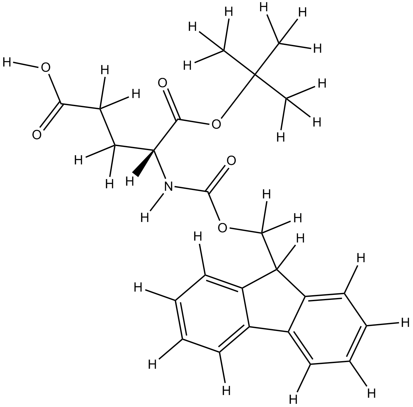 Fmoc-D-Glu-OtBu Chemische Struktur