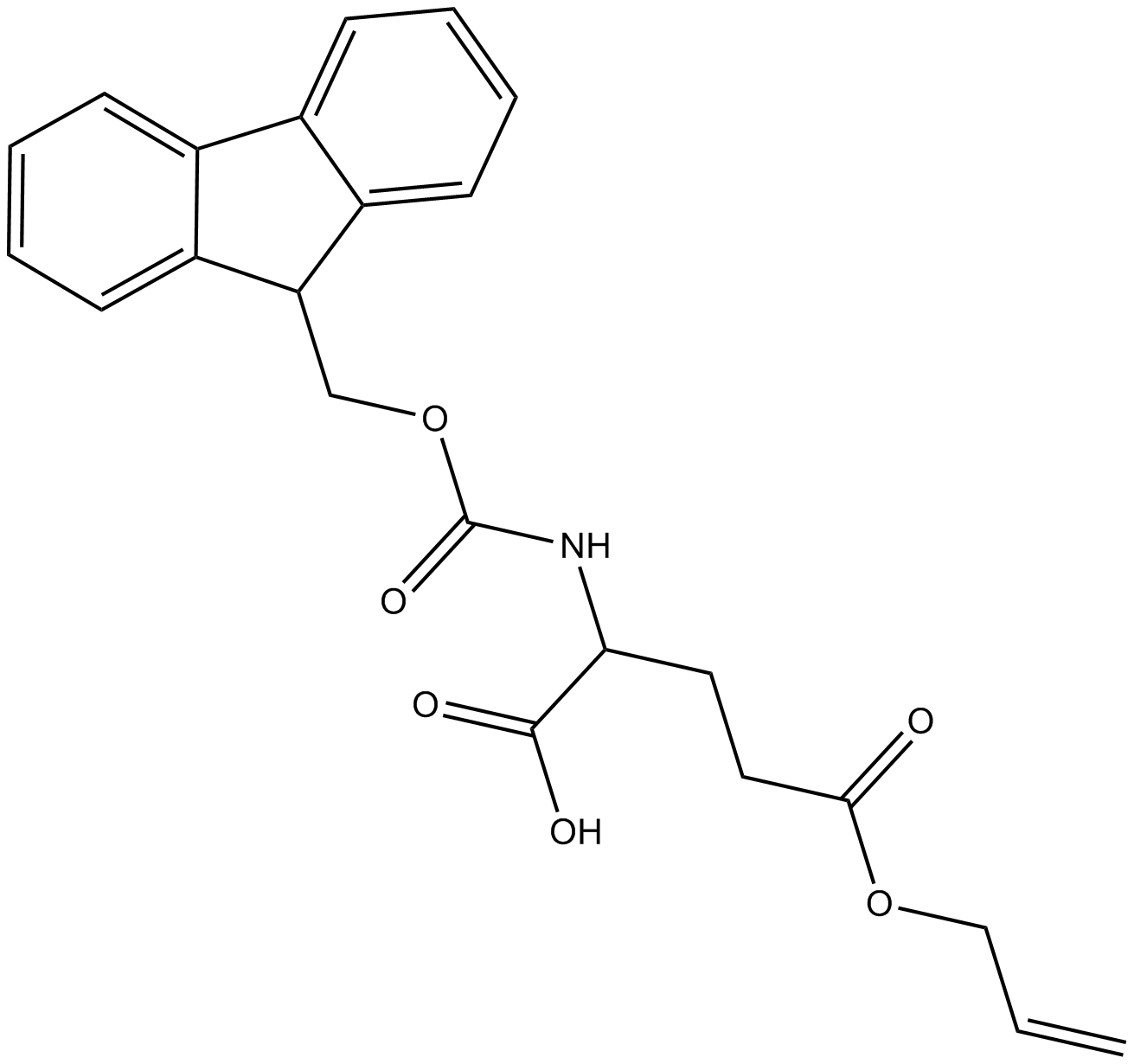 Fmoc-Glu(OAll)-OH  Chemical Structure