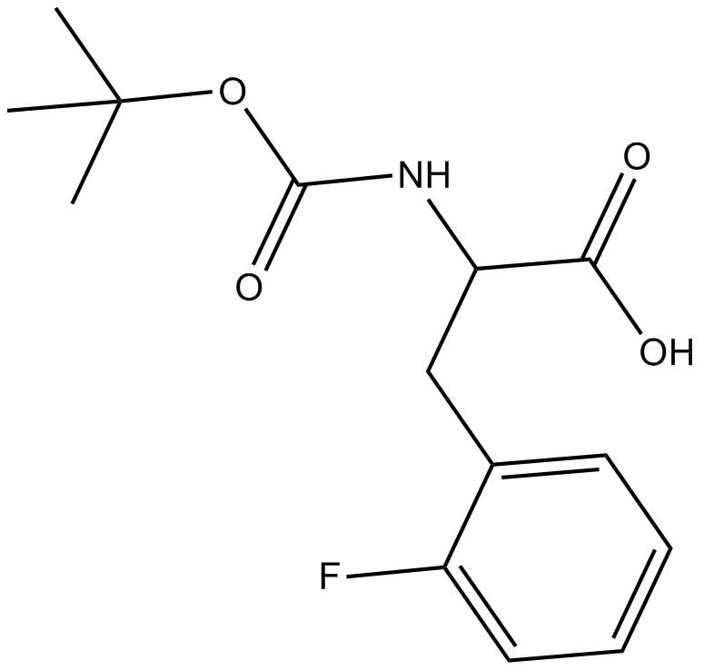Boc-Phe(2-F)-OH Chemische Struktur