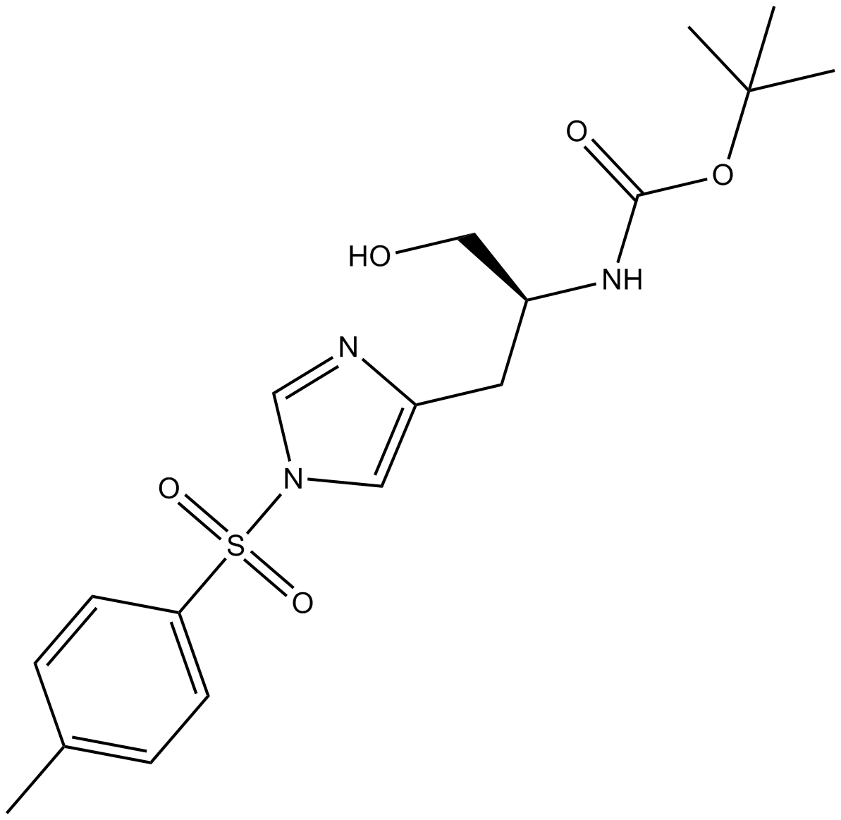 Boc-Histidinol(Tos)  Chemical Structure