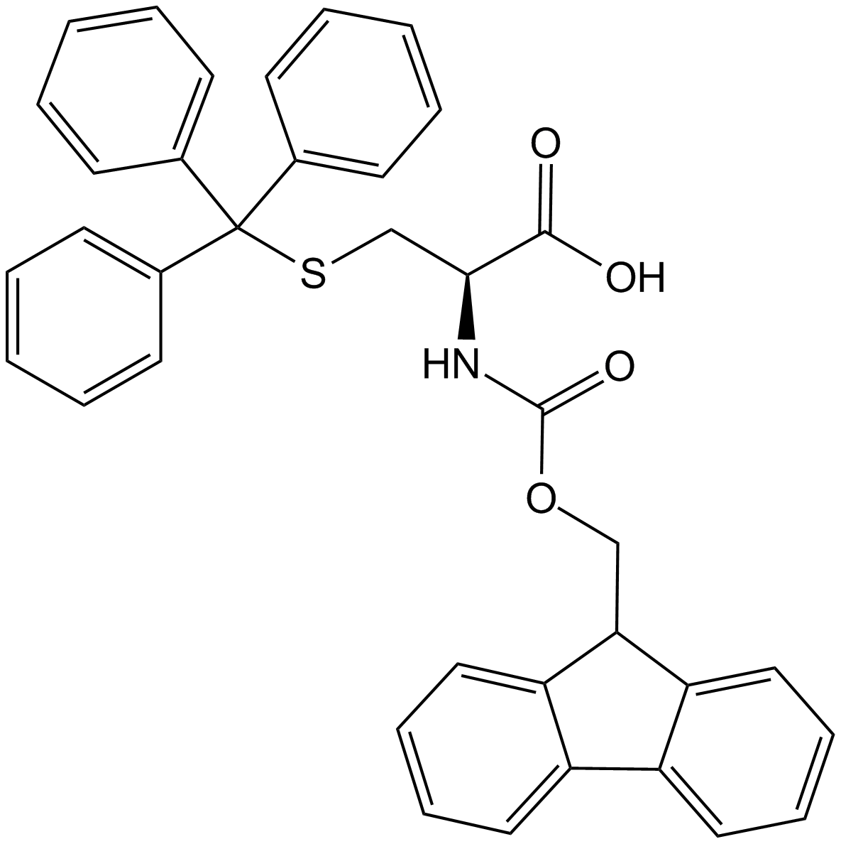 Fmoc-Cys(Trt)-OH  Chemical Structure