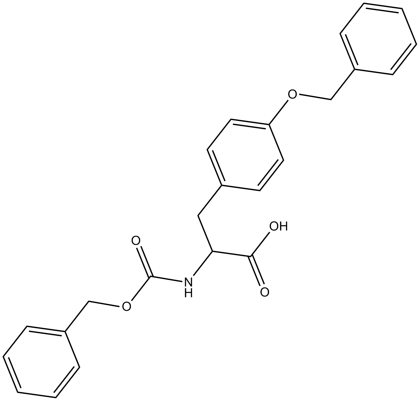 Z-Tyr(Bzl)-OH  Chemical Structure