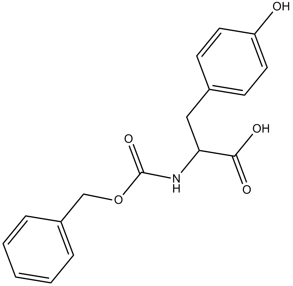 Z-Tyr-OH 化学構造