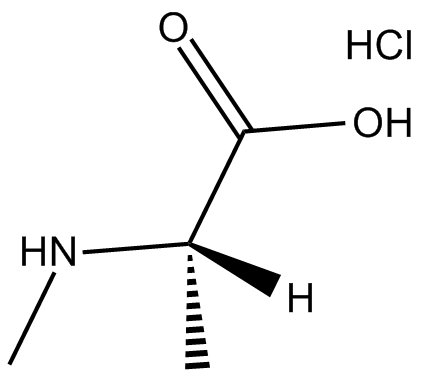 H-N-Me-Ala-OH.HCl Chemische Struktur