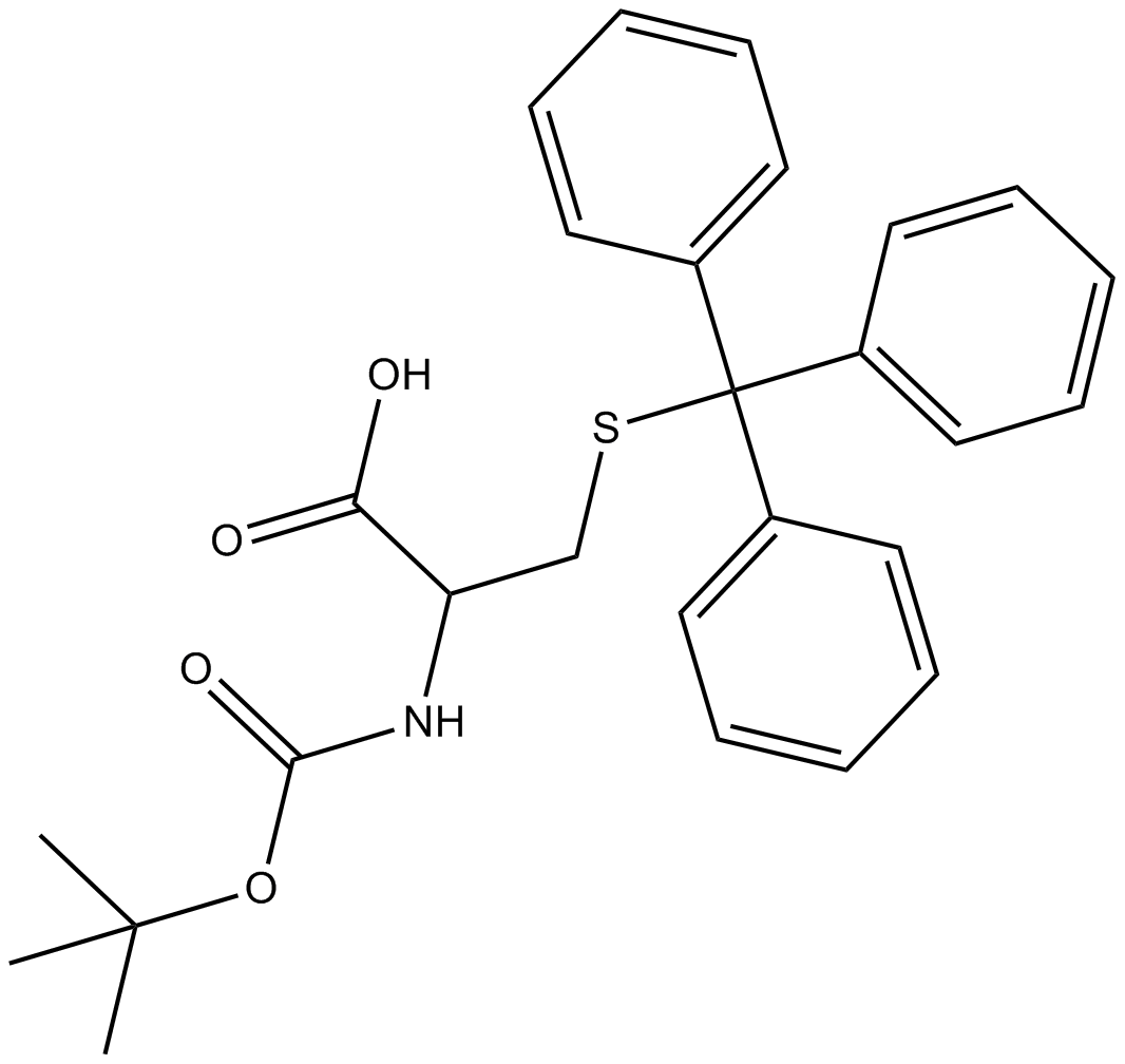 Boc-D-Cys(Trt)-OH Chemische Struktur