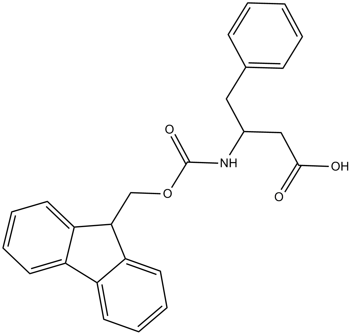 Fmoc-β-HoPhe-OH التركيب الكيميائي