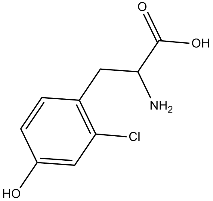 3-Chlorotyrosine Chemische Struktur
