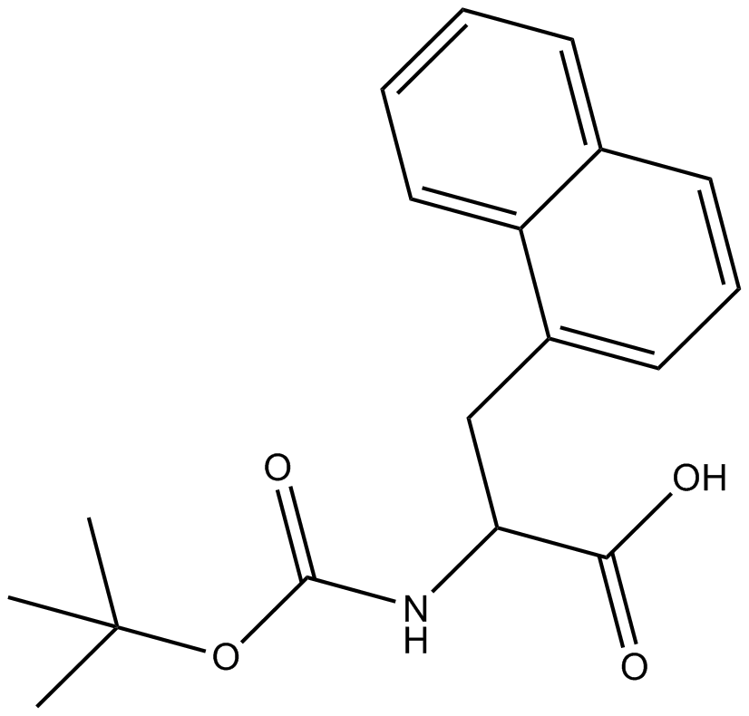 Boc- D-1-Nal-OH 化学構造