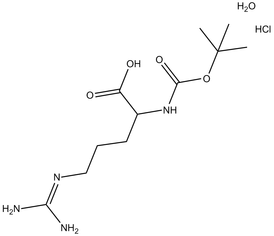 Boc-Arg-OH.HCl.H2O Chemische Struktur