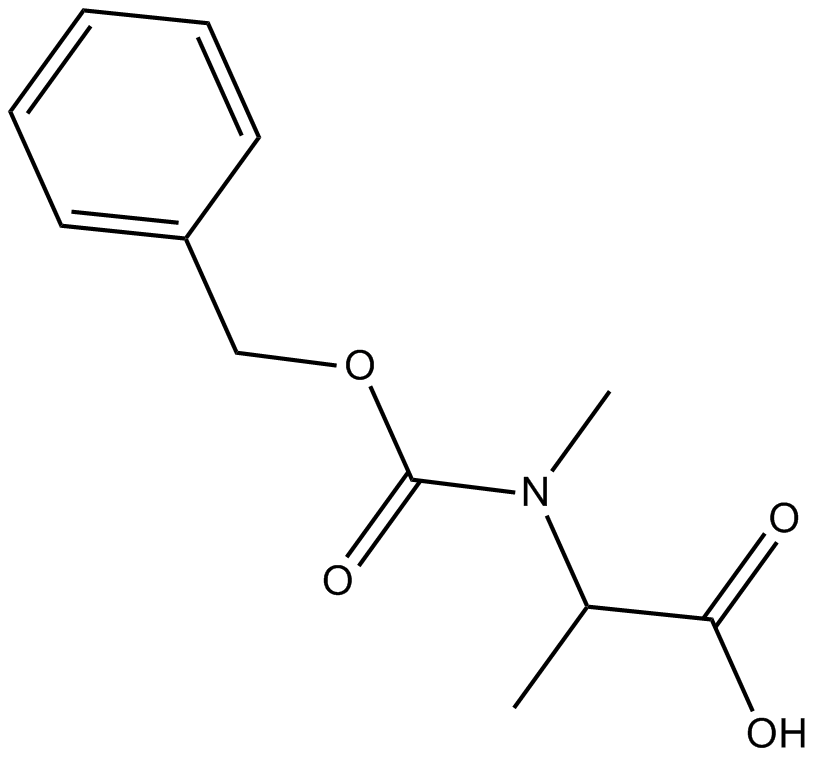 Z-N-Me-Ala-OH  Chemical Structure