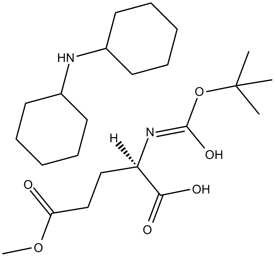 Boc-D-Glu(OMe)-OH.DCHA 化学構造