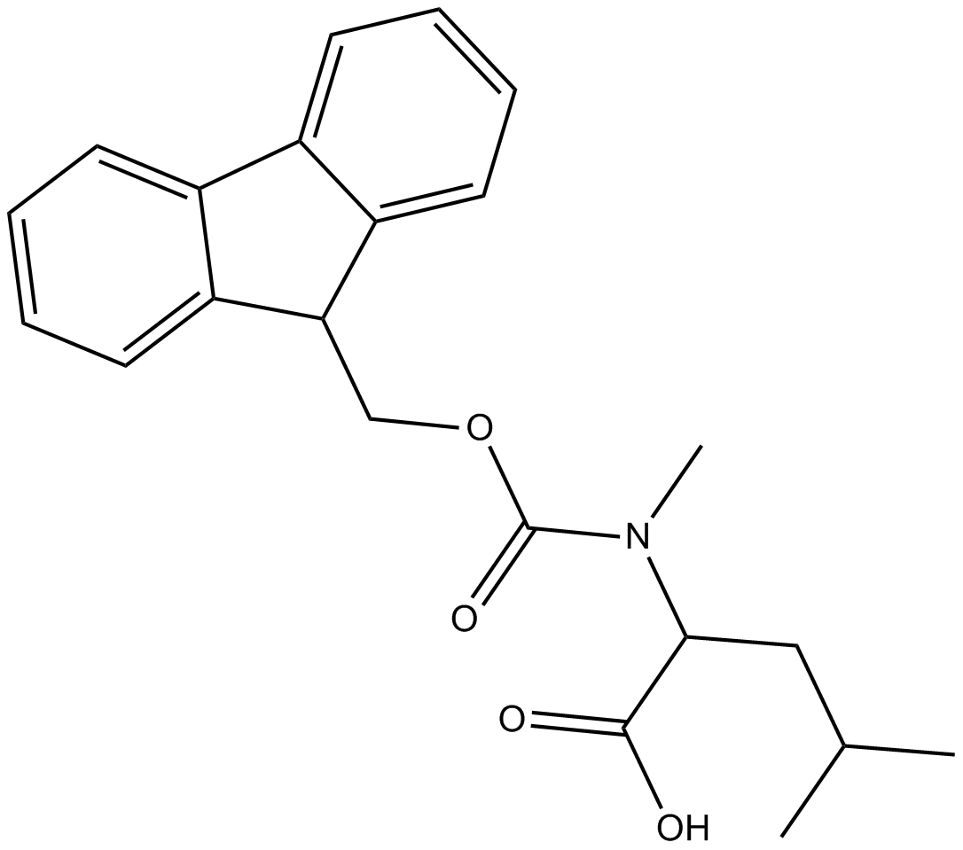 Fmoc-D-N-Me-Leu-OH  Chemical Structure