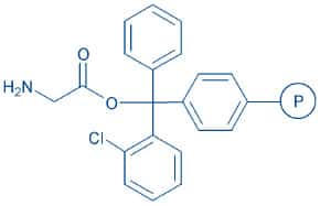 H-Gly-2-chlorotrityl resin (200-400 mesh, 0.50-0.90 mmol/g) Chemische Struktur