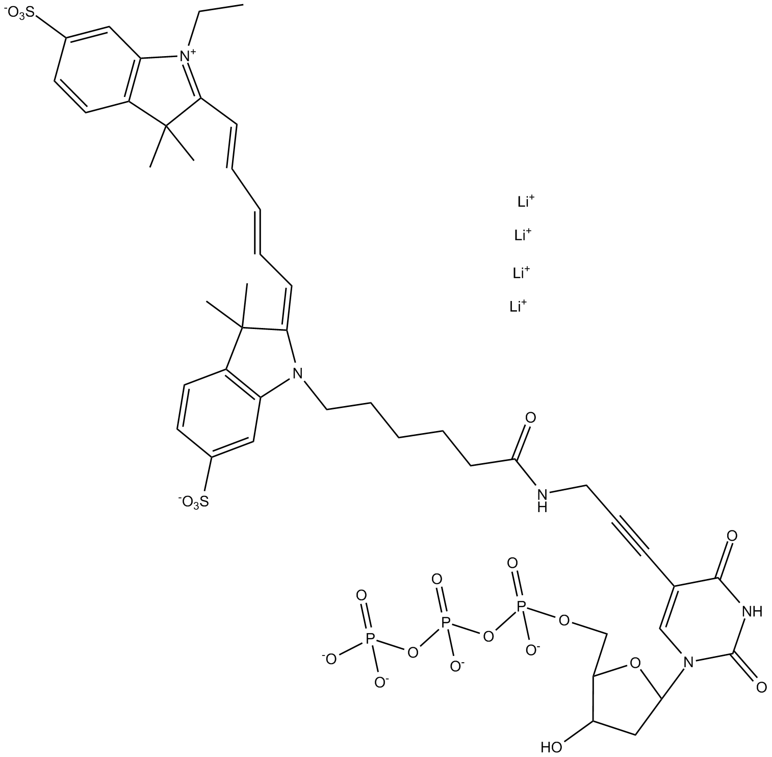 Cyanine 5-dUTP  Chemical Structure