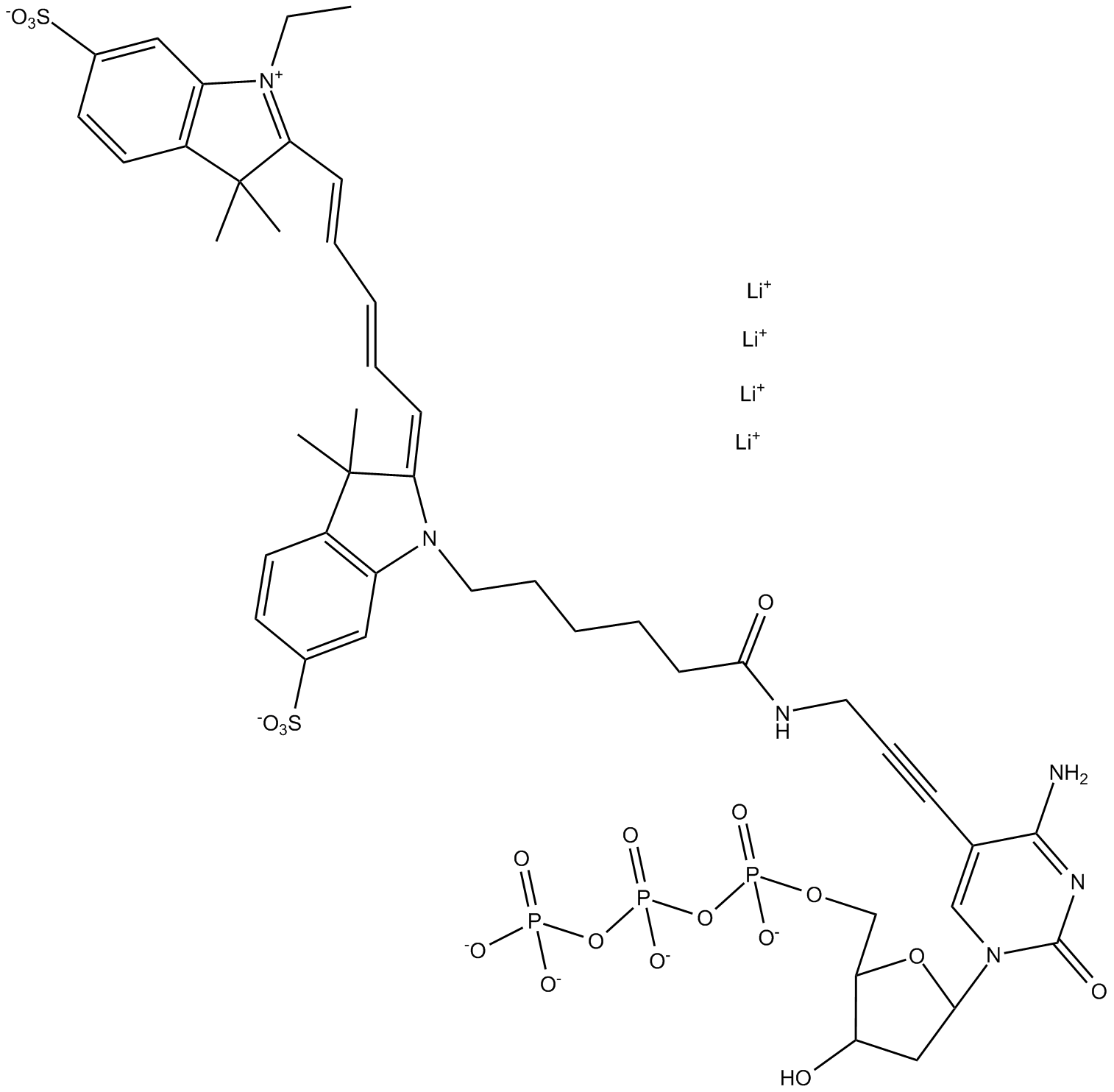 Cyanine 5-dCTP  Chemical Structure