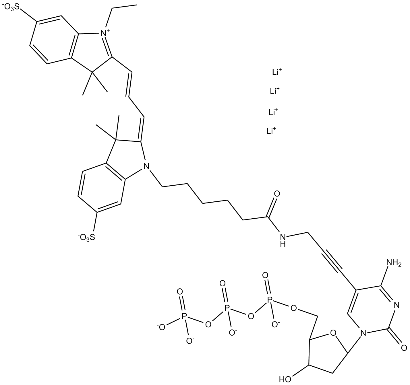 Cyanine 3-dCTP  Chemical Structure