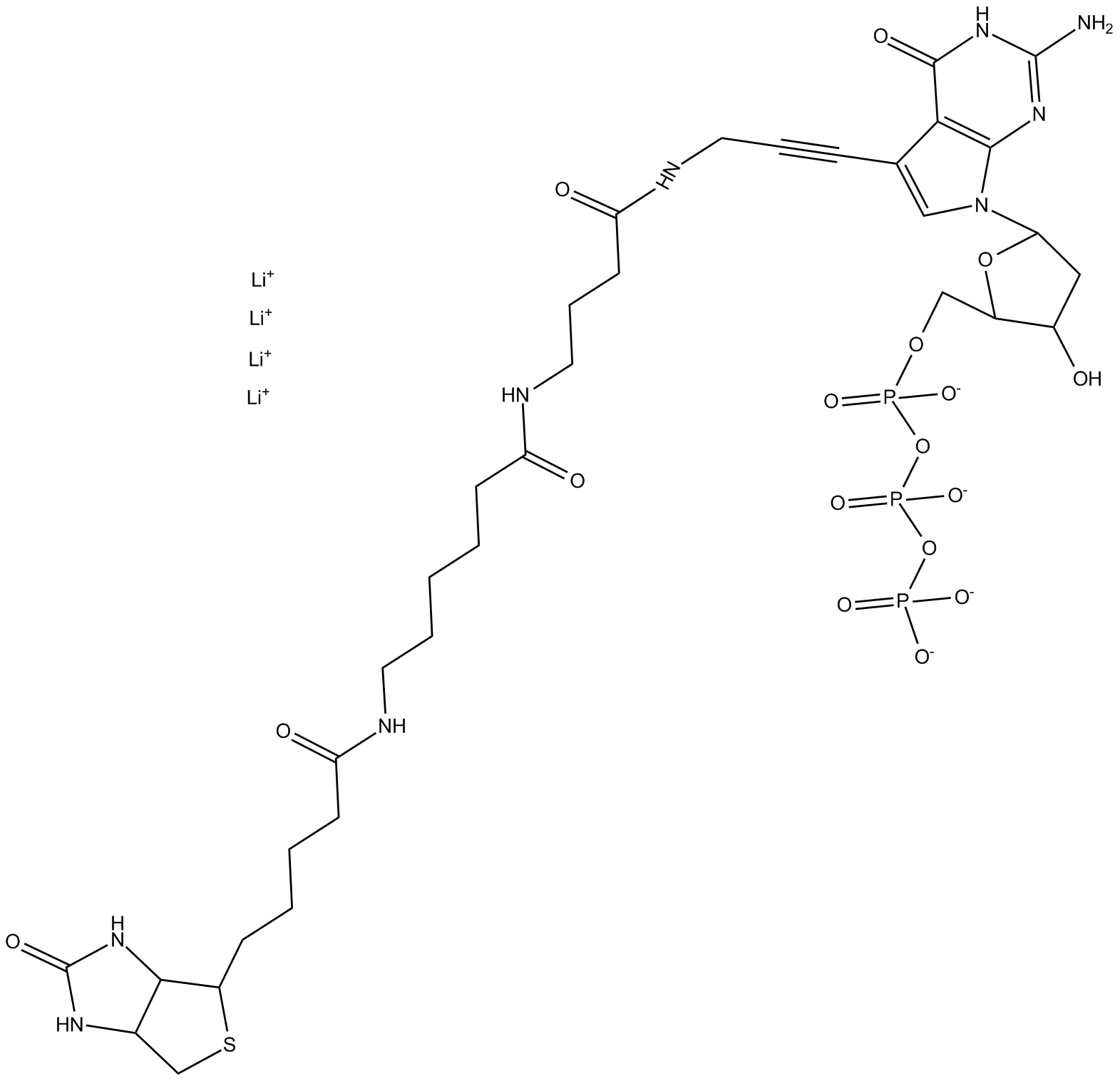 Biotin-16-dGTP  Chemical Structure