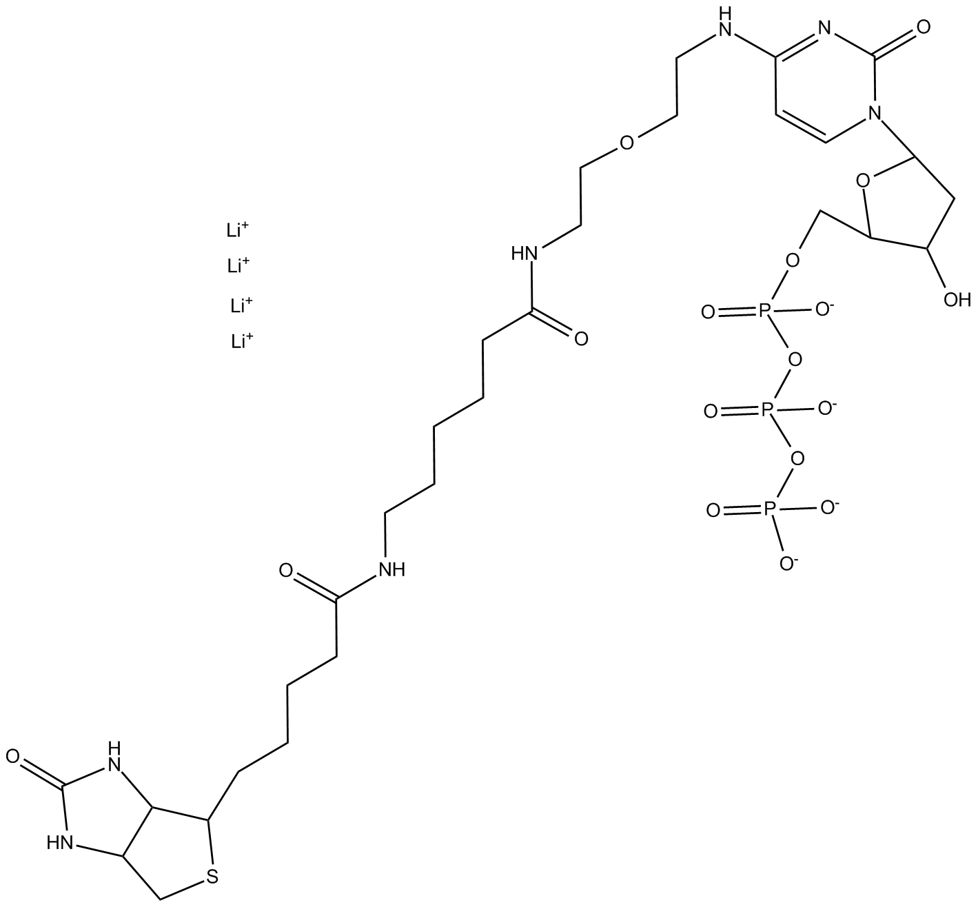 N4-Biotin-OBEA-dCTP  Chemical Structure