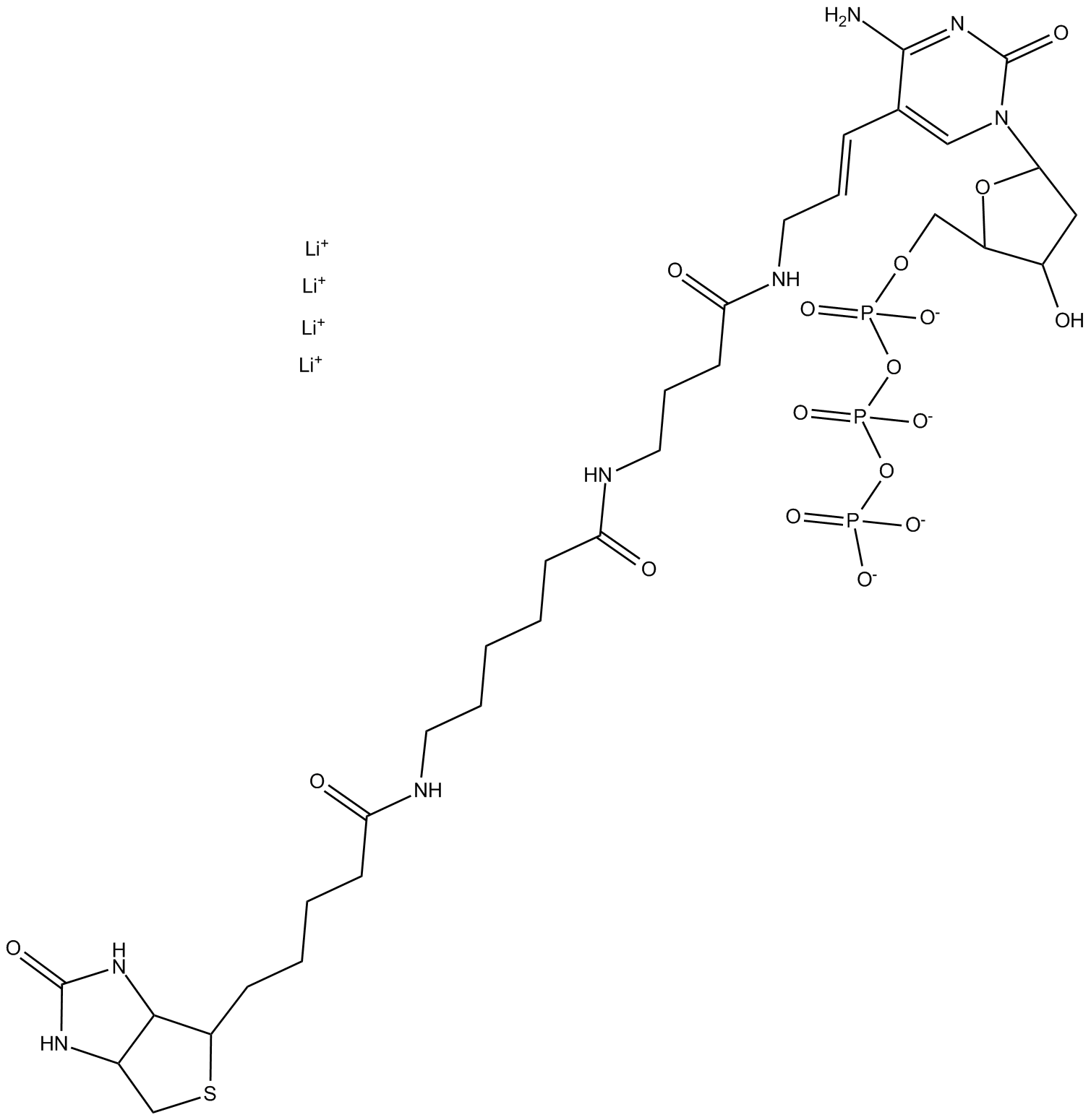 Biotin-16-dCTP  Chemical Structure