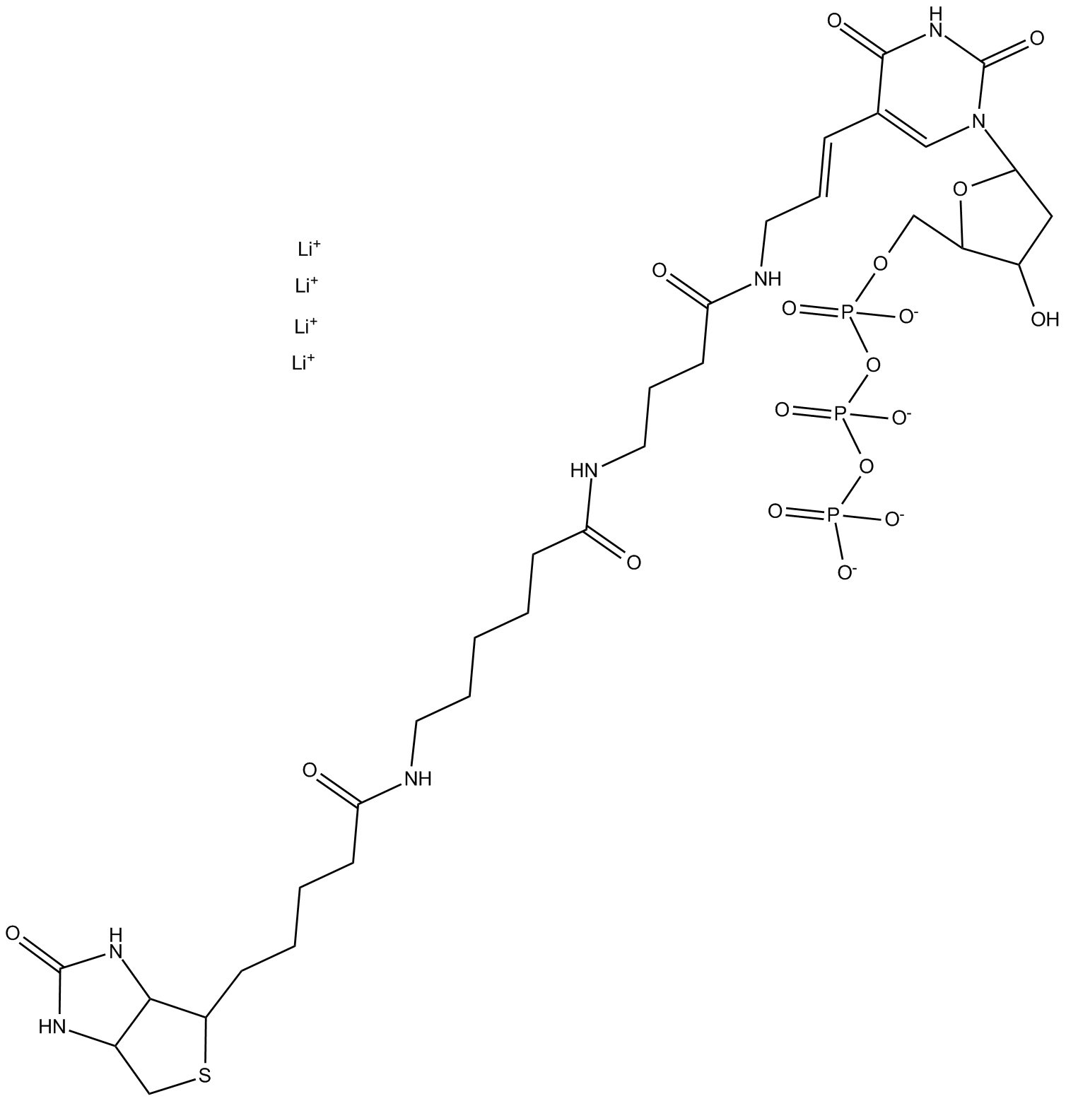 Biotin-16-dUTP  Chemical Structure