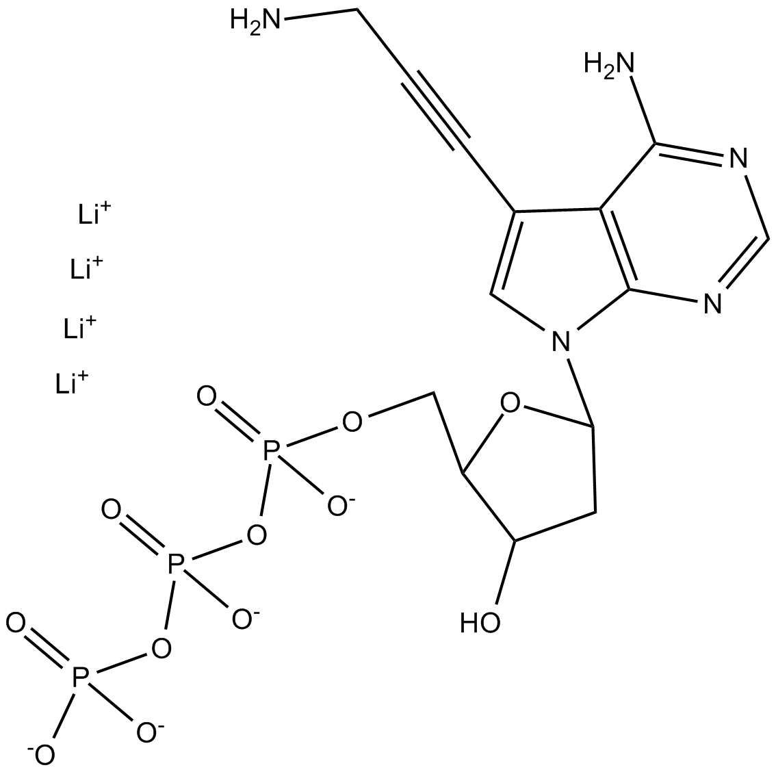 7-Deaza-7-Propargylamino-dATP  Chemical Structure