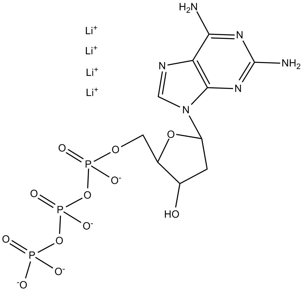 2-Amino-dATP  Chemical Structure
