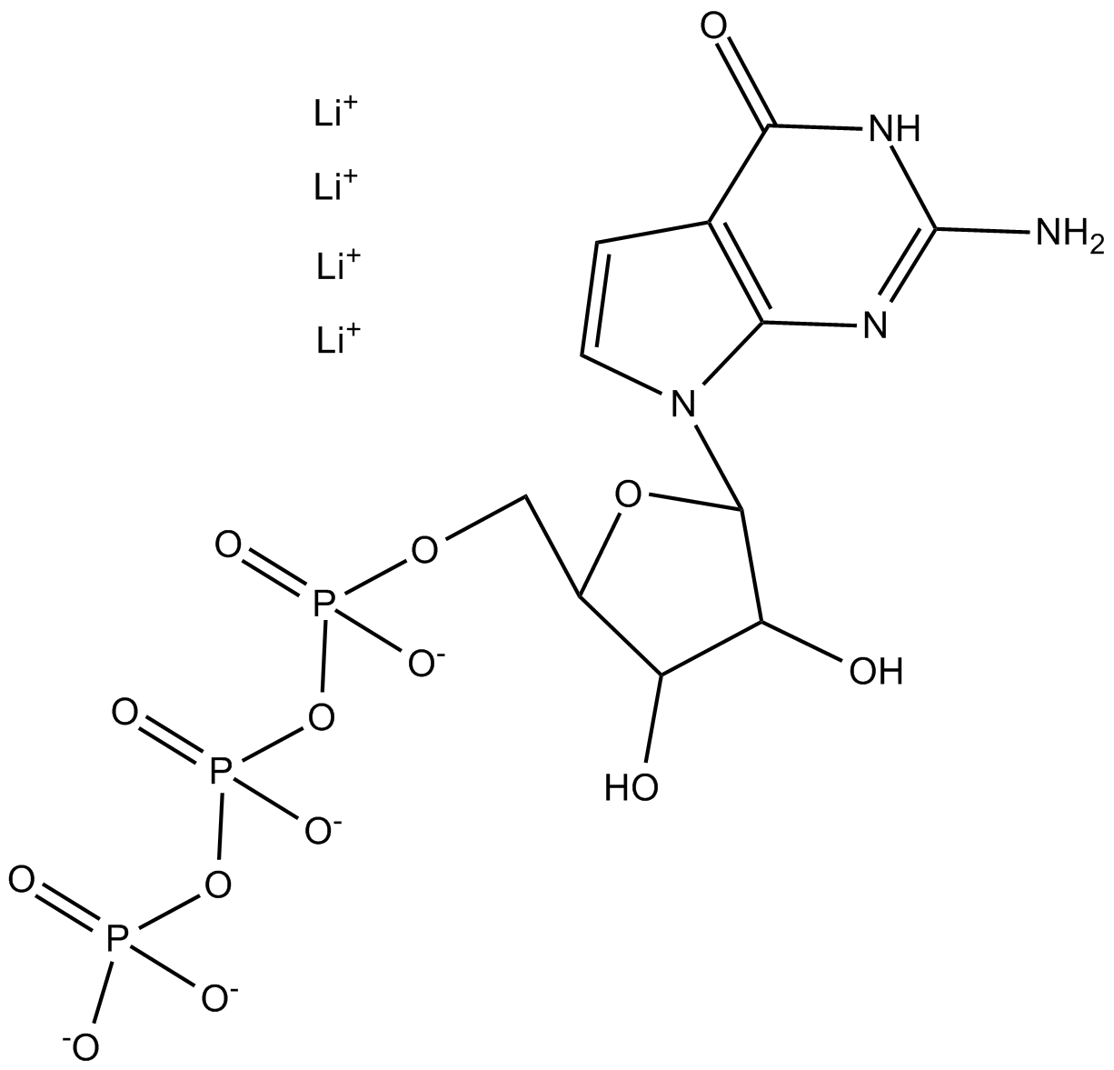 7-Deaza-GTP  Chemical Structure