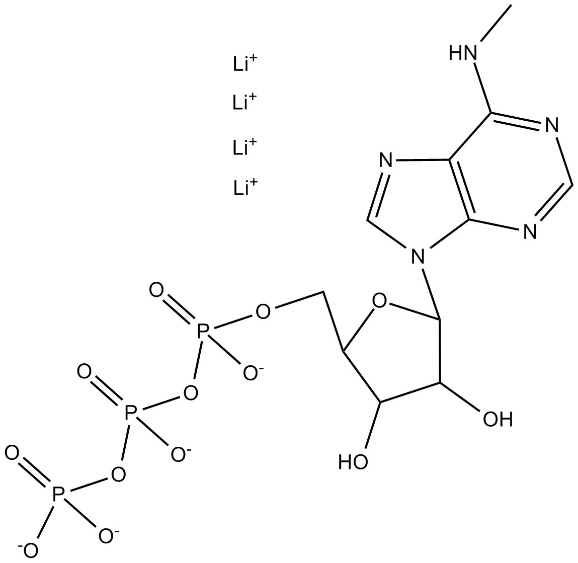 N6-Methyl-ATP  Chemical Structure