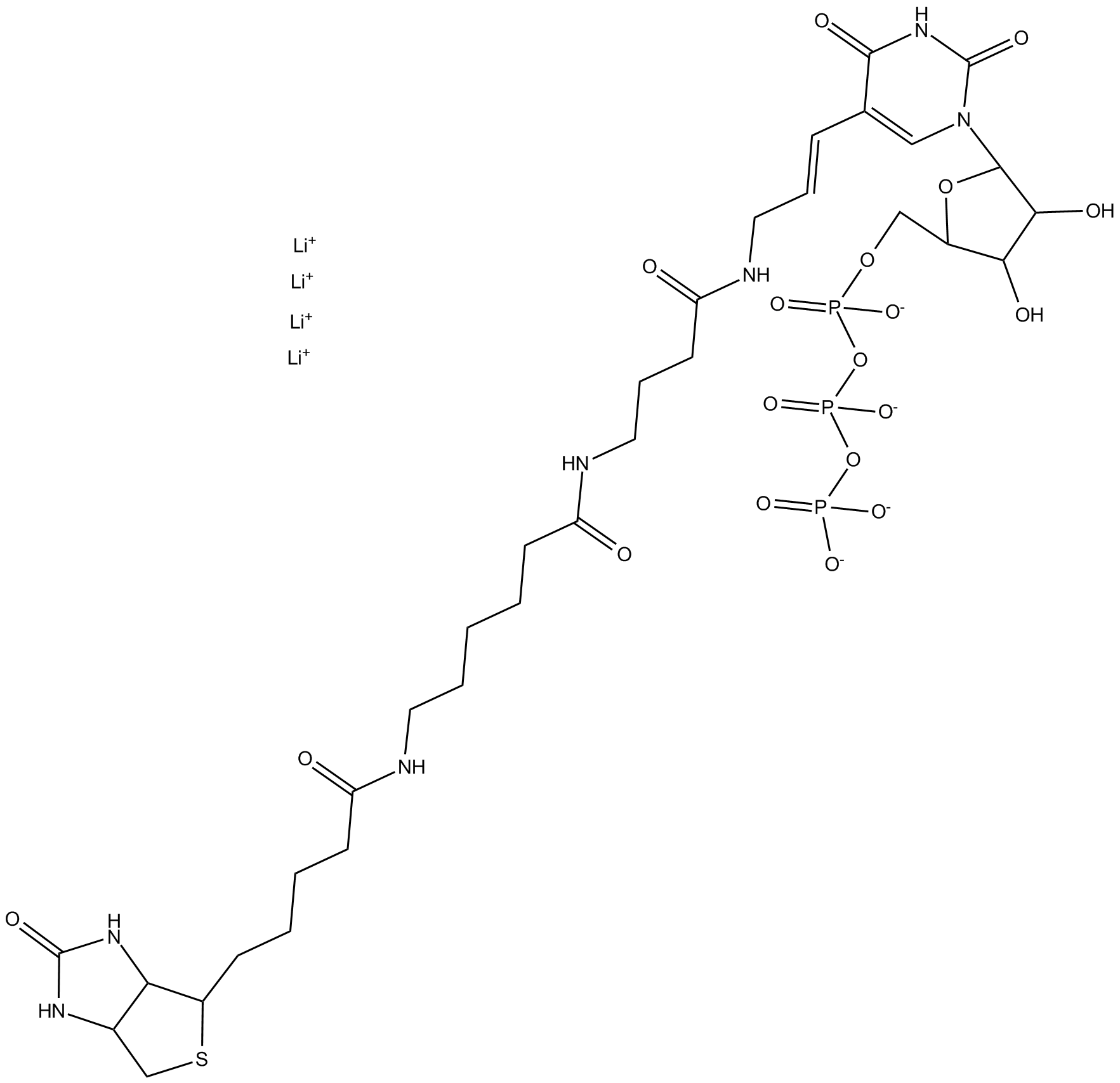 Biotin-16-UTP  Chemical Structure