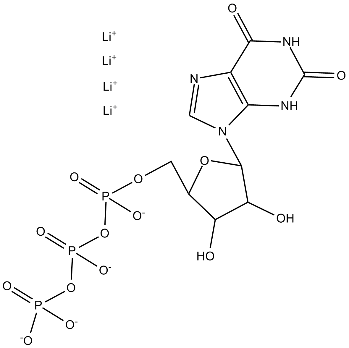 Xanthosine-TP 化学構造