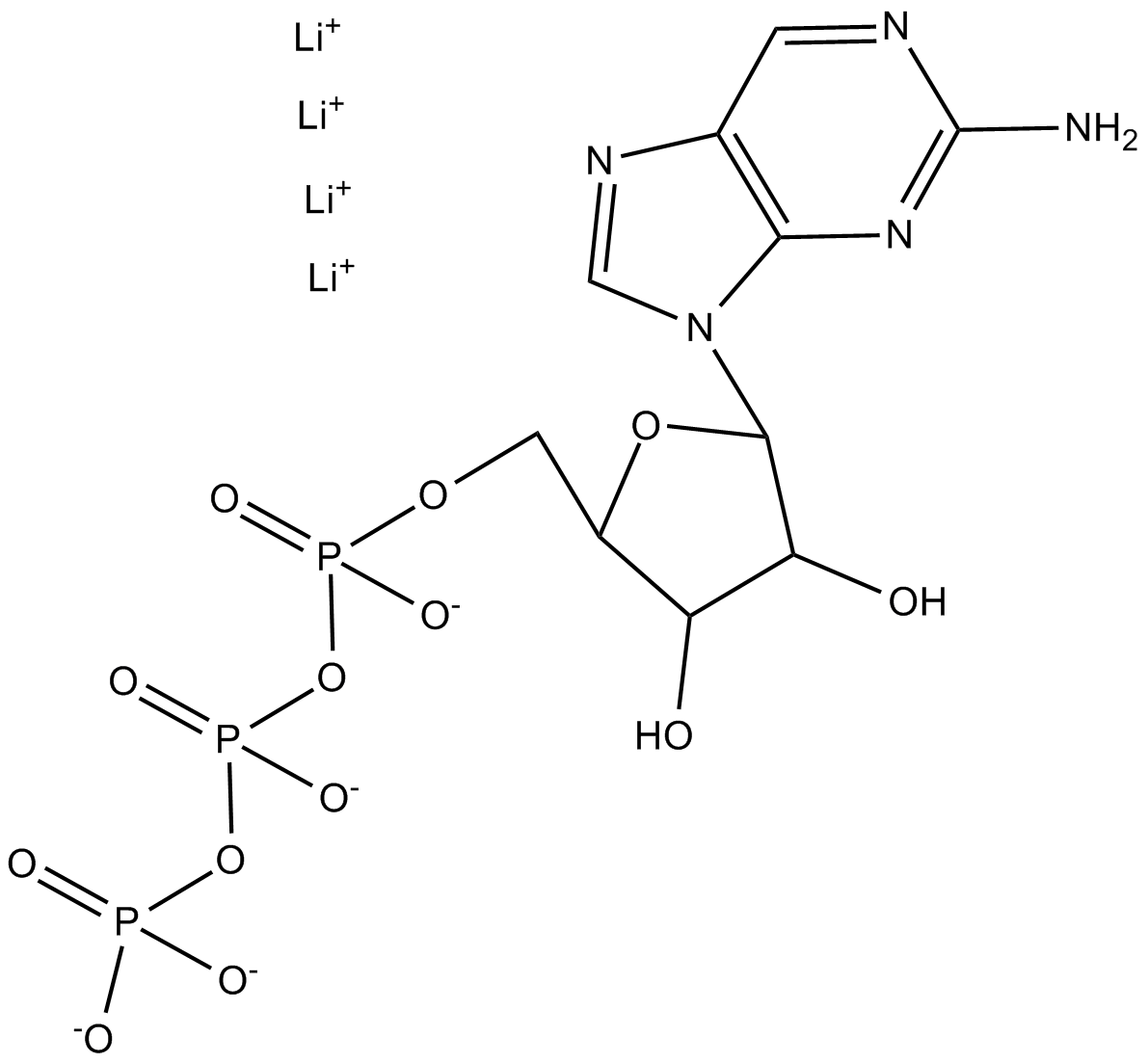 2-Aminopurine-rTP Chemical Structure