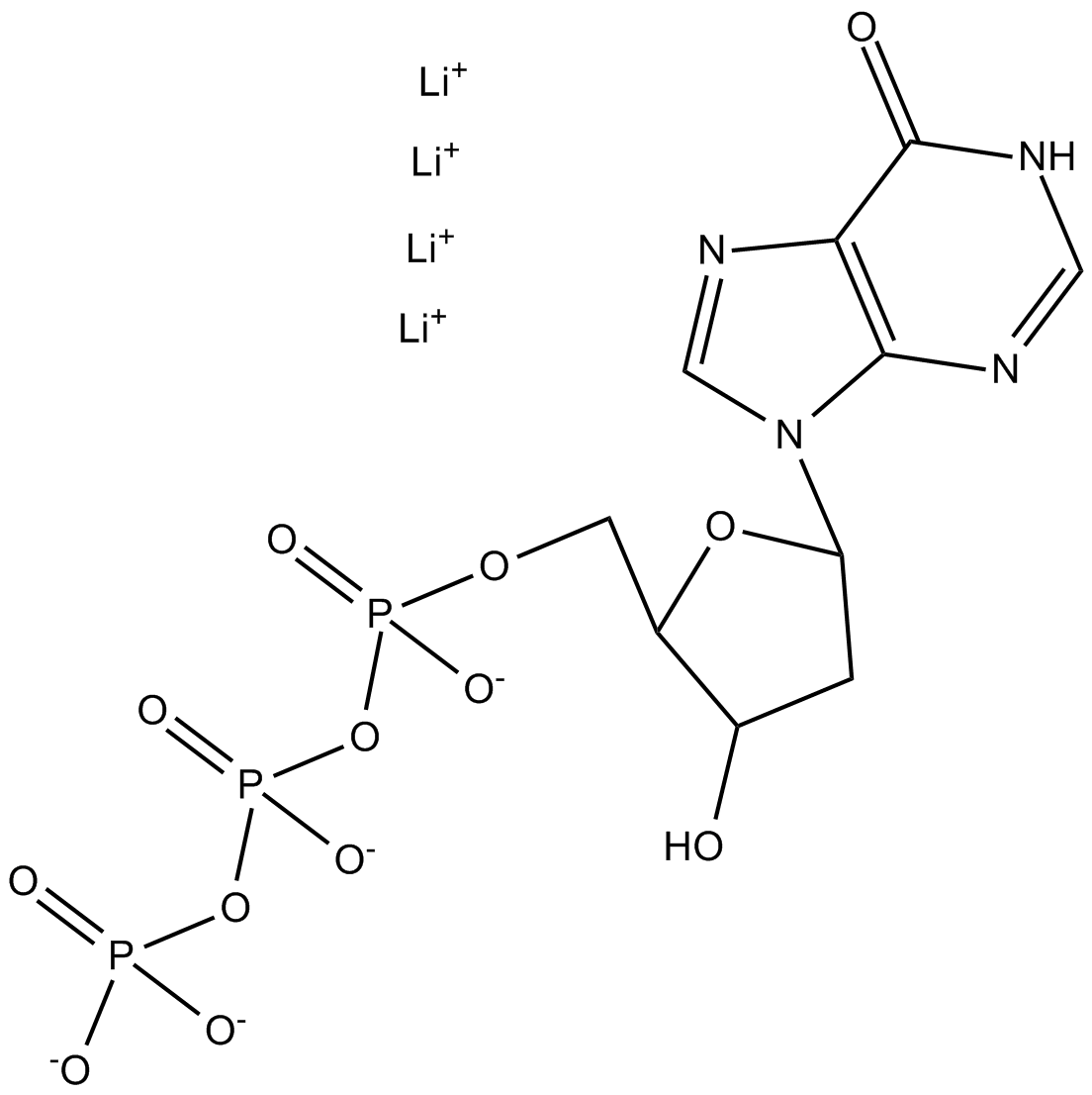dITP, Hypoxanthine Chemische Struktur