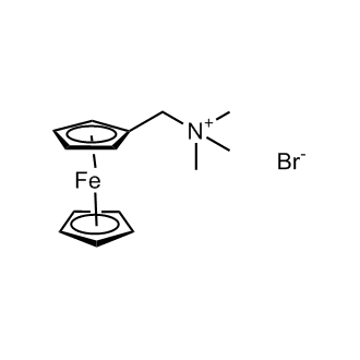 (Ferrocenylmethyl)trimethylammonium Bromide  Chemical Structure