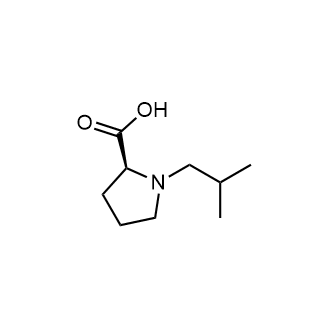 (S)-1-Isobutylpyrrolidine-2-carboxylic acid  Chemical Structure