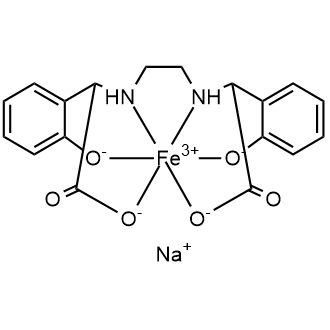 Ethylenediamine-N,N'-bis(2-hydroxyphenylacetic acid) ferric-sodium complex 化学構造