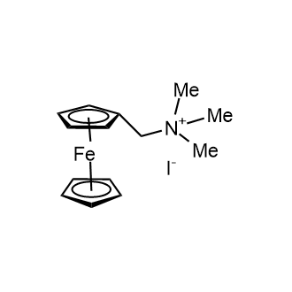 Ferrocenylmethyltrimethylammoniumiodide  Chemical Structure