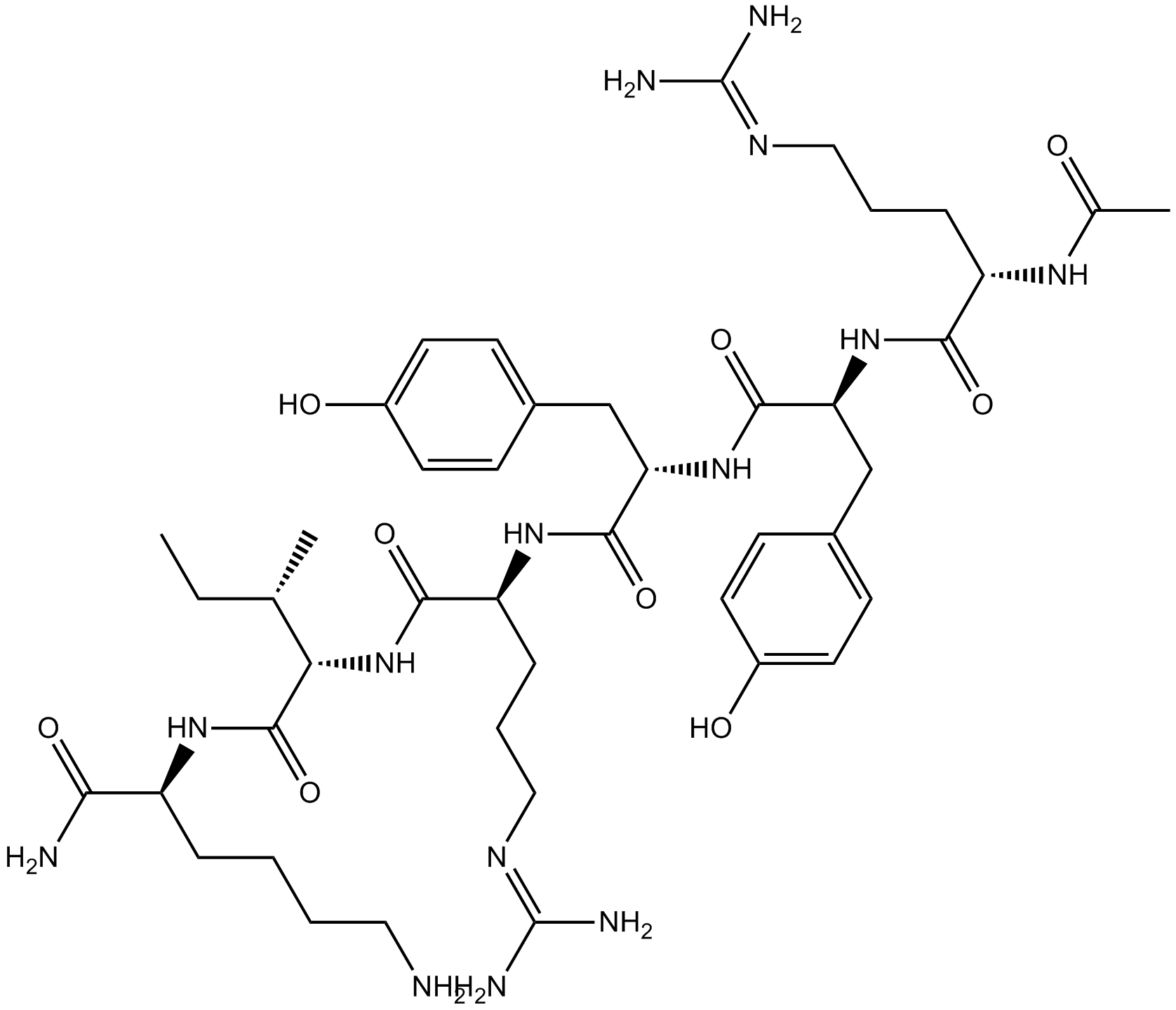 Ac-RYYRIK-NH2 Chemische Struktur