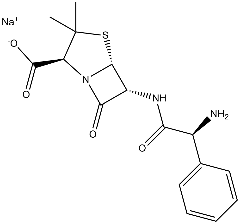 Ampicillin sodium Chemische Struktur