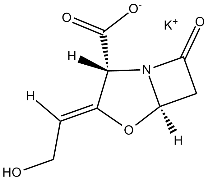 Potassium clavulanate:cellulose (1:1)  化学構造