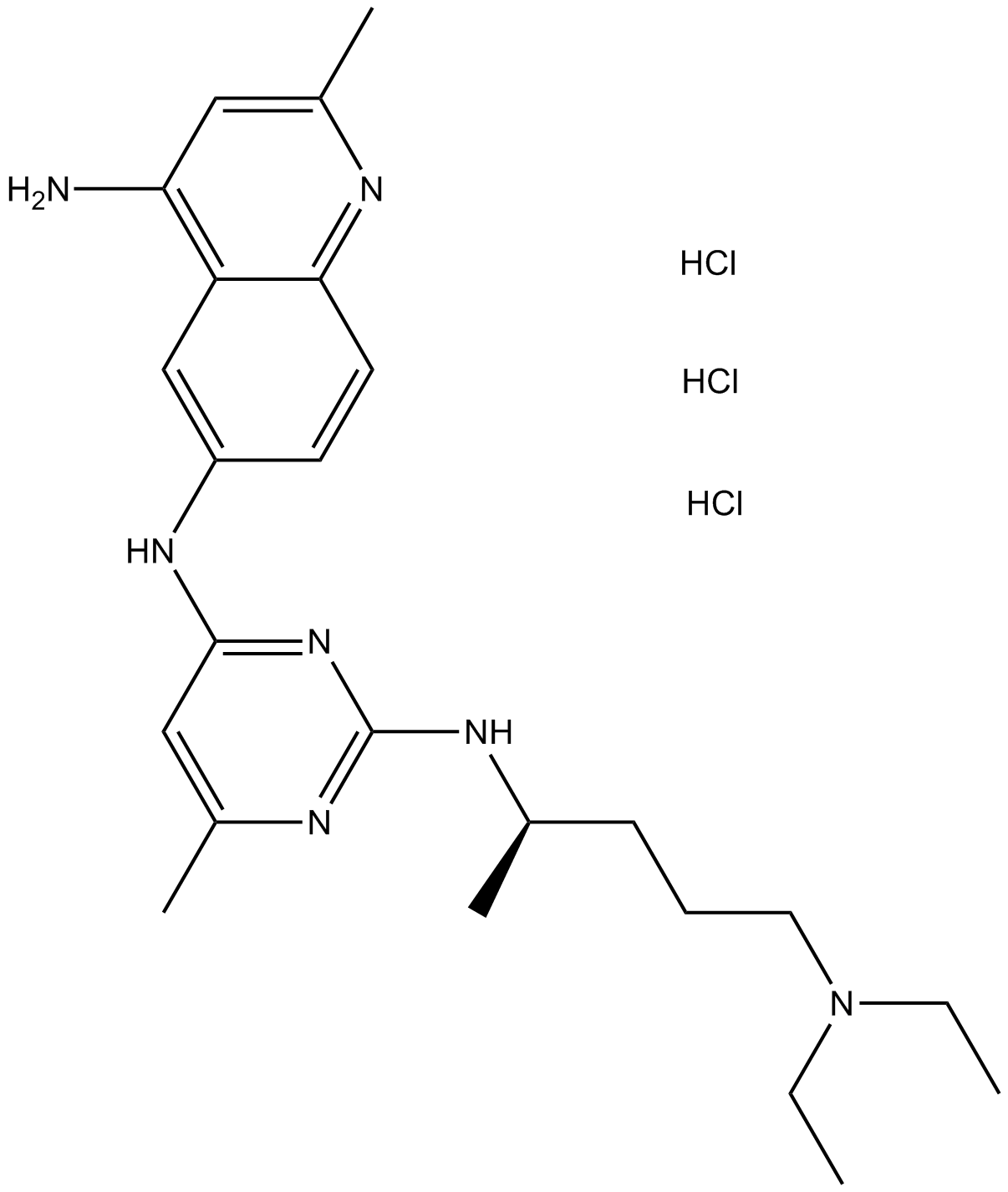 NSC 23766 trihydrochloride  Chemical Structure