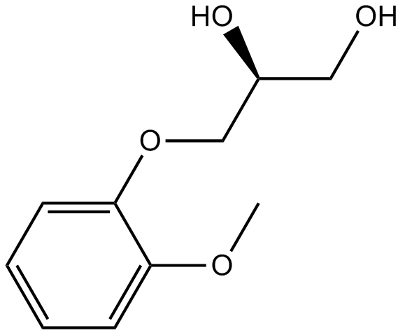 Guaifensin 化学構造