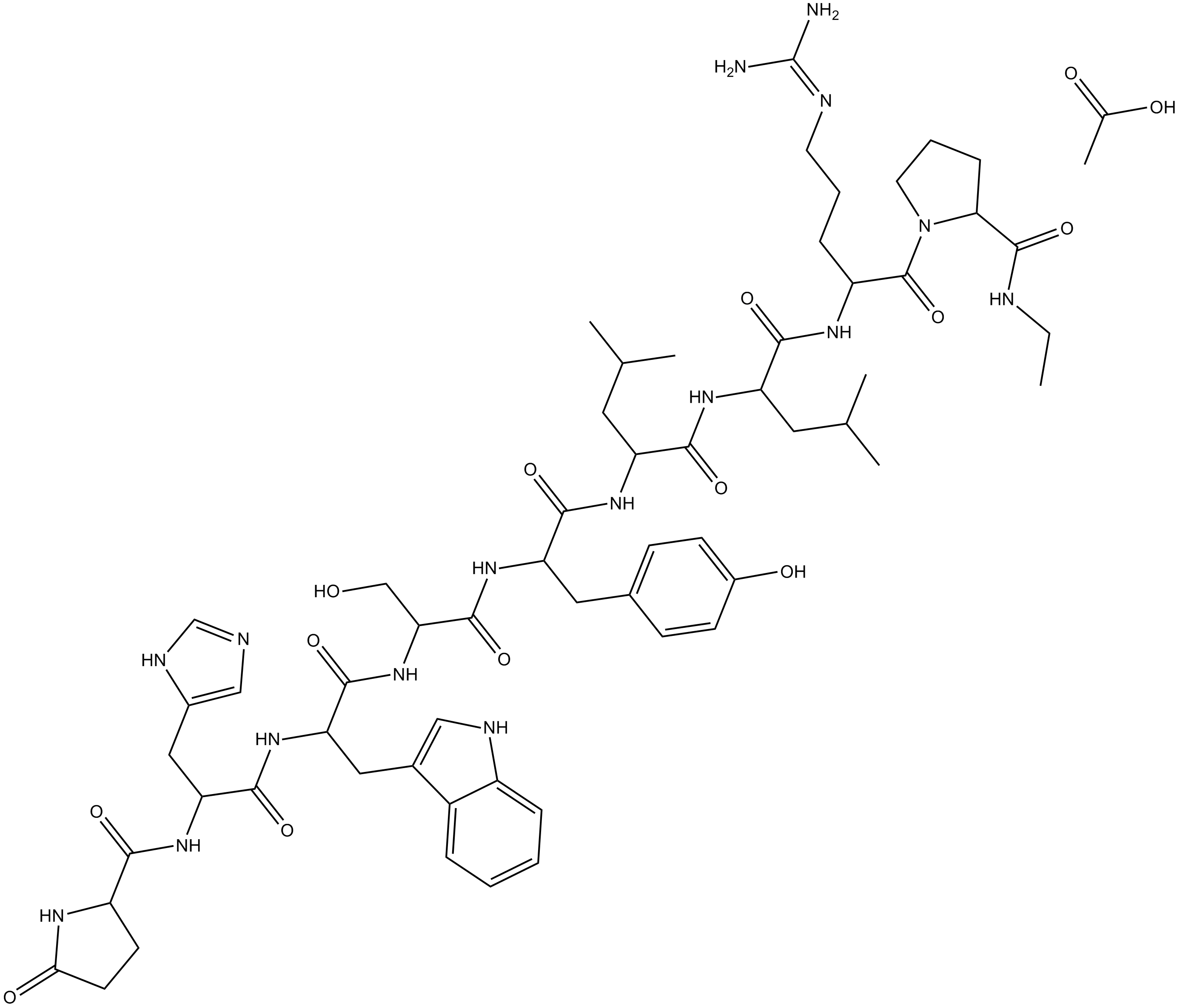 Leuprolide Acetate  Chemical Structure